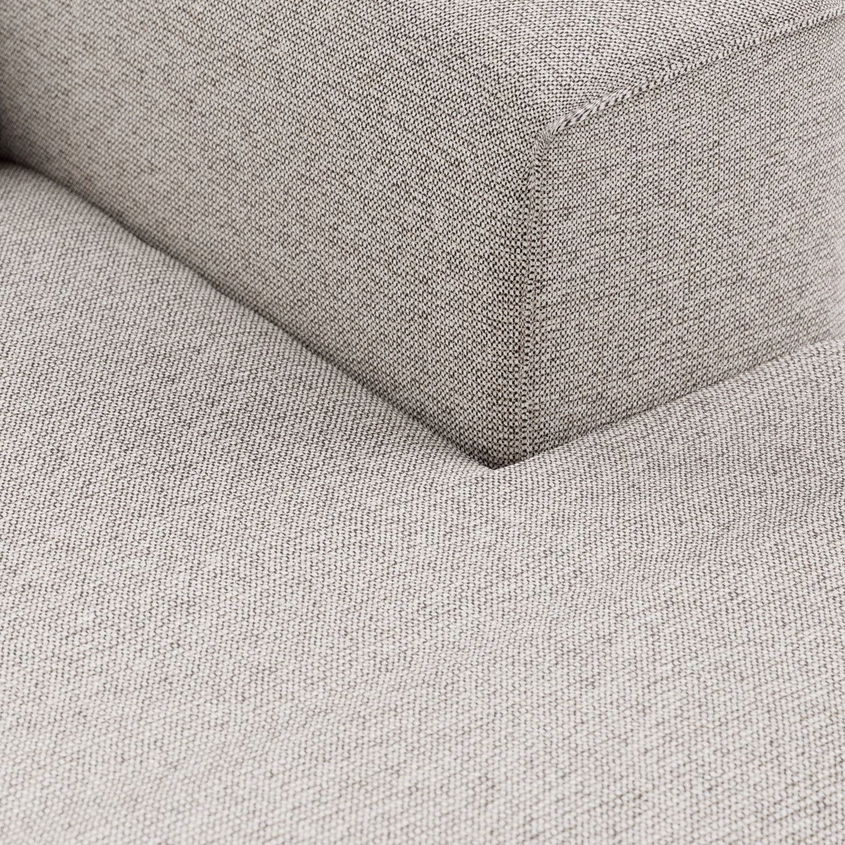 HKliving Flake bank right divan Sneak Light Grey