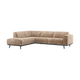 WOOOD Statement hoekbank links Chenille Velvet Taupe