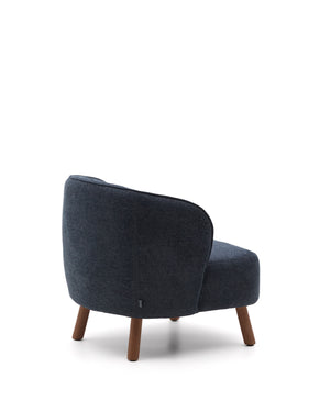 Kave Home Ulit fauteuil Dark Blue walnoot