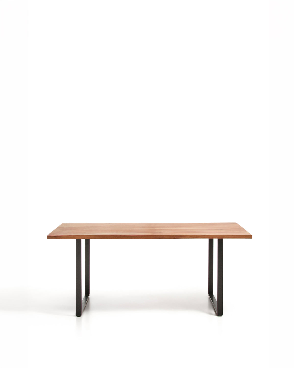 Kave Home Uxue eettafel rechthoek 160x90 cm Naturel/Zwart