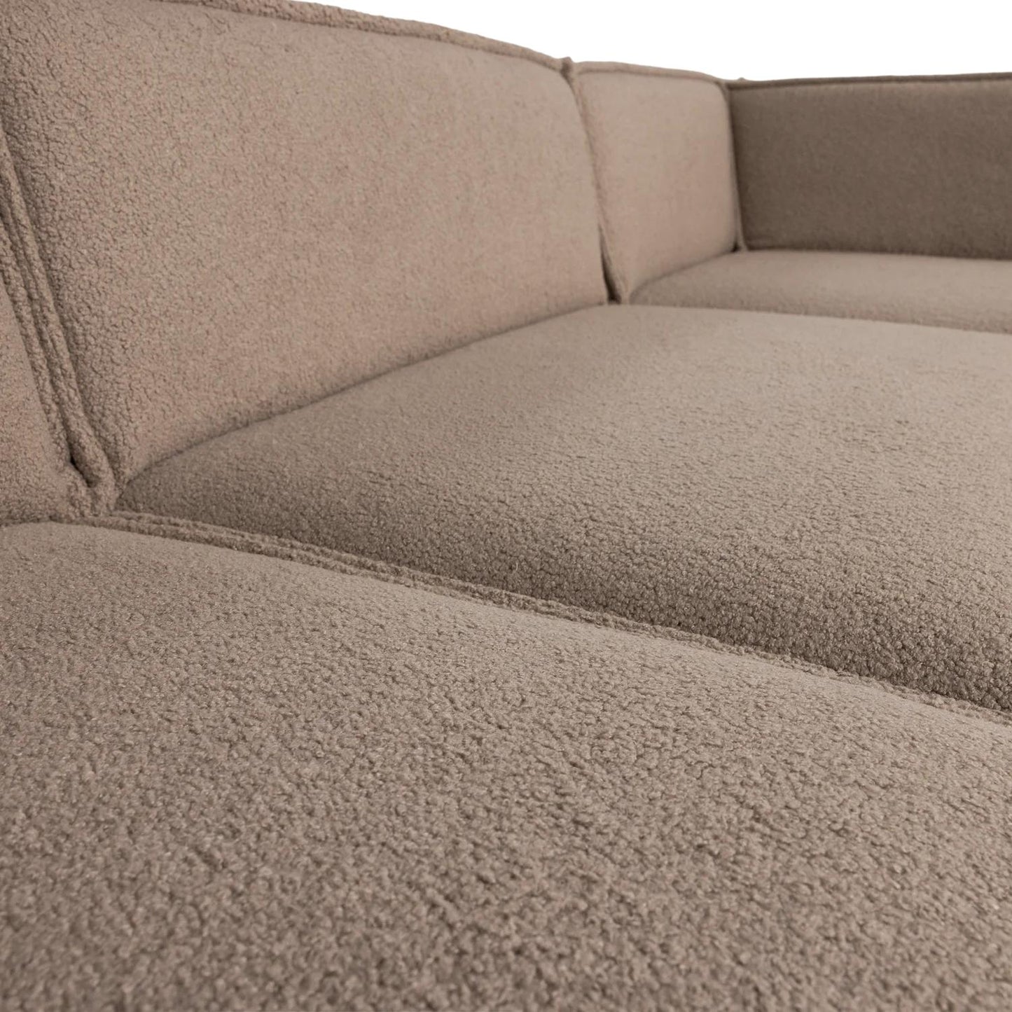 WOOOD Manu 3-zitsbank chaise longue rechts Taupe