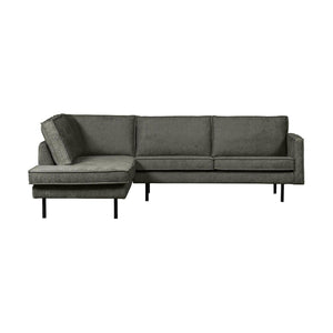 WOOOD Rodeo hoekbank links velvet Frost