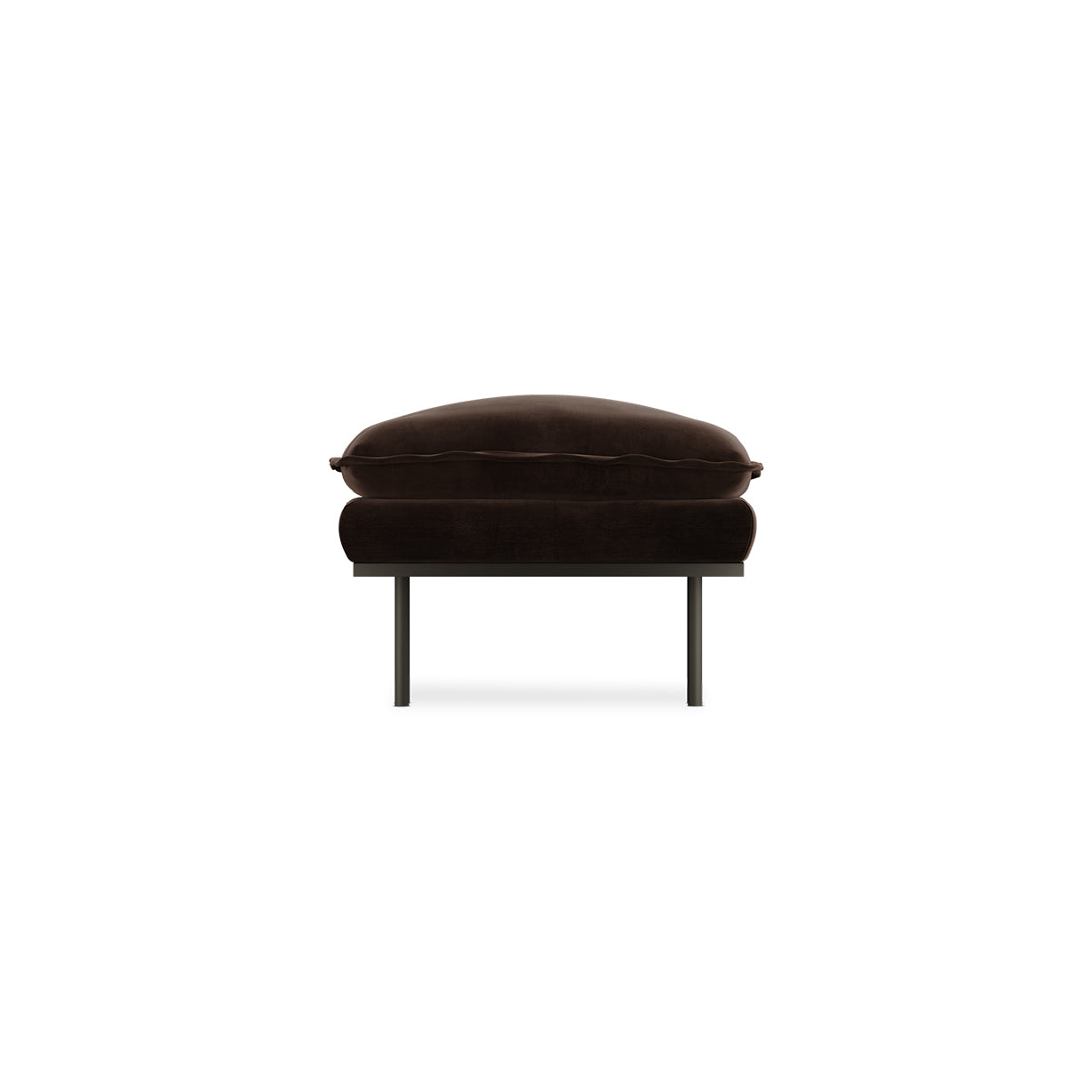 HKliving Retro hocker Royal Velvet Espresso