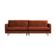 WOOOD Rodeo Classic 3-zits bank velvet Roest