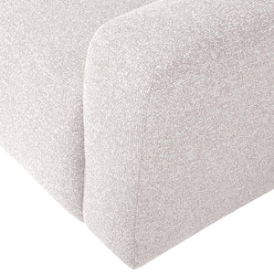 WOOOD Mojo Base 1-zits bank arm rechts bouclé Ecru