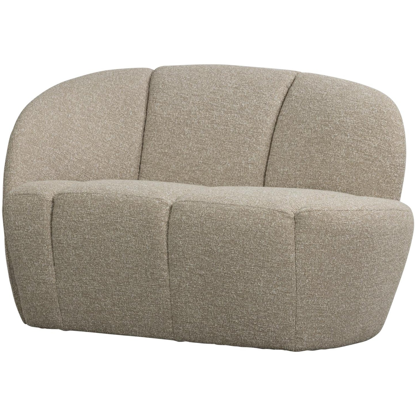 WOOOD Mojo 2-zits bankje arm links bouclé Beige