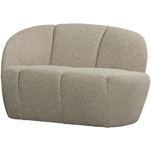 WOOOD Mojo 2-zits bankje arm links bouclé Beige