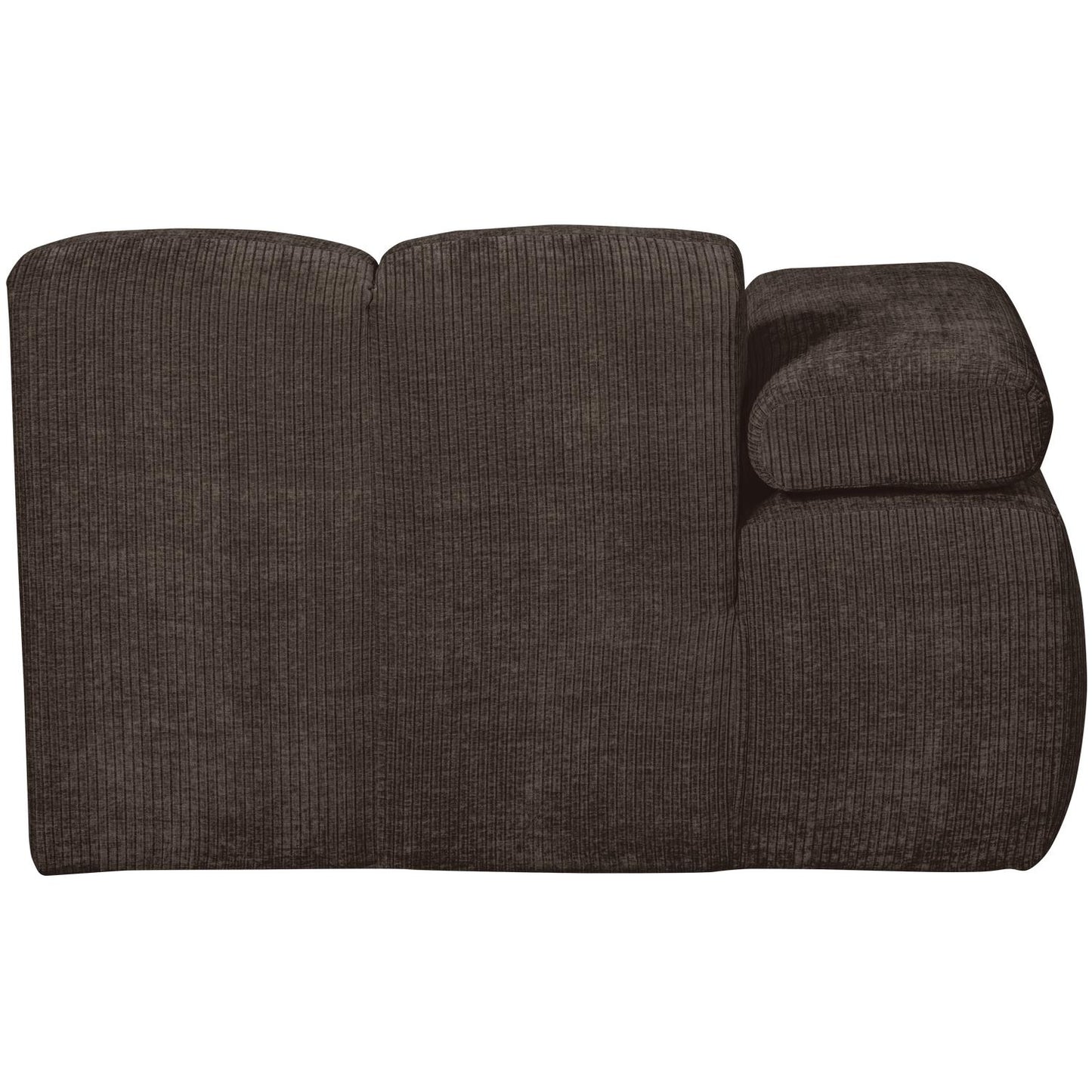 WOOOD Mojo chaise longue bank arm links ribstof Bruin
