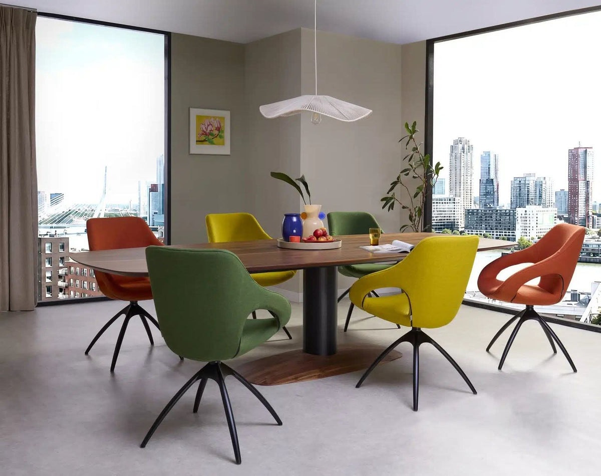 Bree's New World Blizz eettafel 240x110 cm eiken Havana poot anodic brown