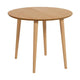 Kave Home Oqui eettafel uitschuifbaar rond Ø90 cm Natural