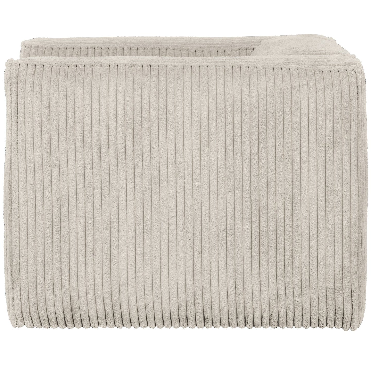 WOOOD Bean fauteuil Ribstof Naturel