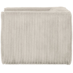 WOOOD Bean fauteuil Ribstof Naturel