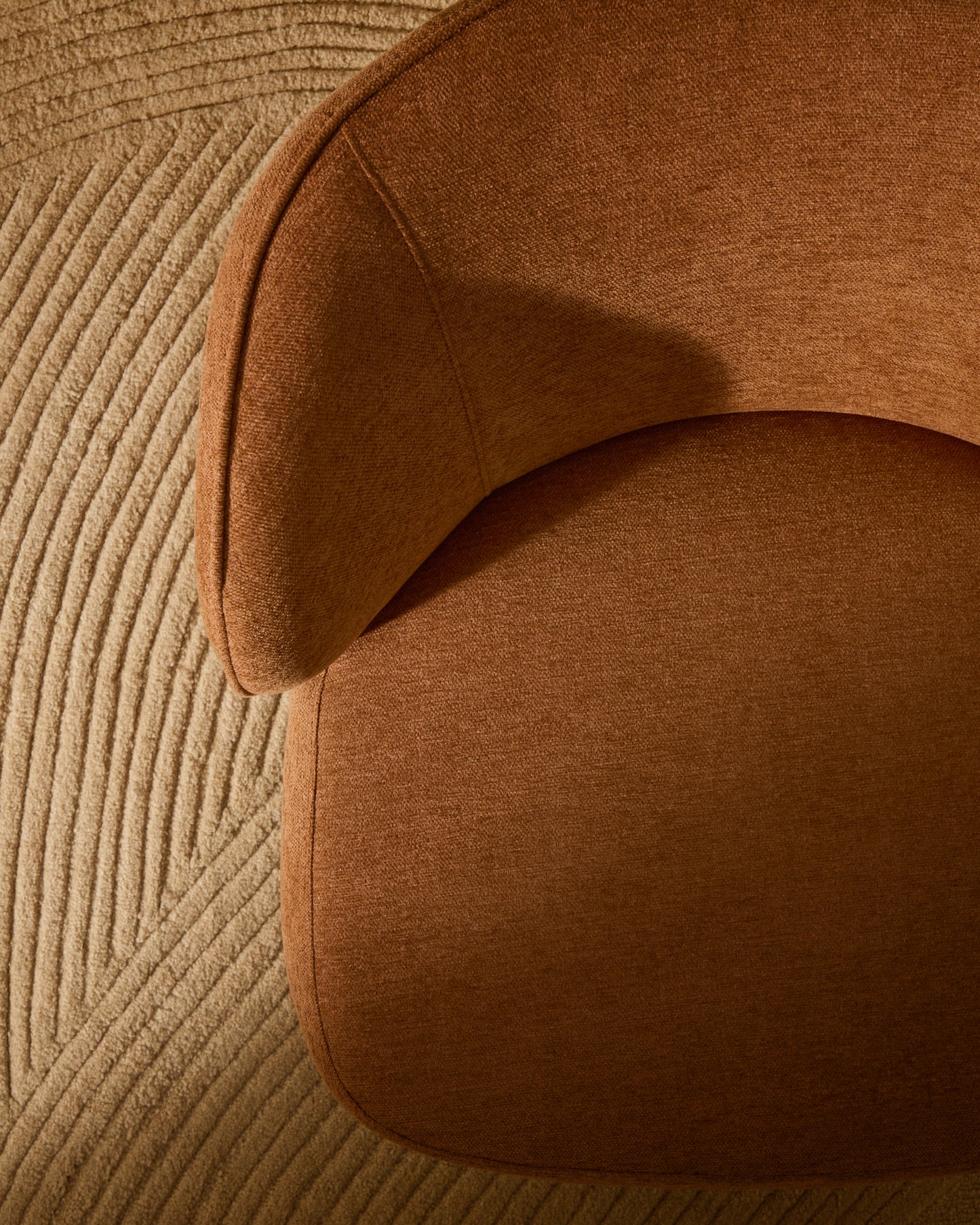 Kave Home Ulit fauteuil Terracotta naturel
