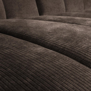 WOOOD Mojo chaise longue bank links ribstof Bruin