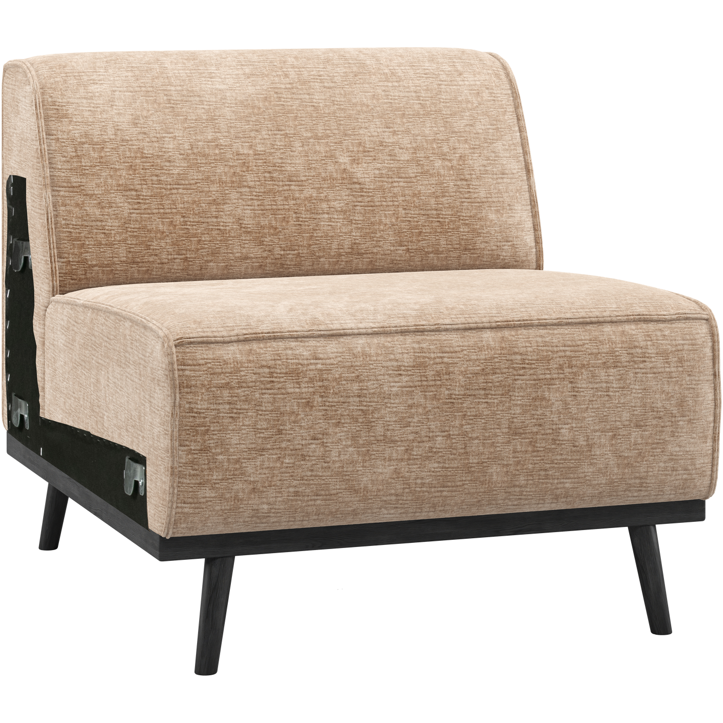 WOOOD Statement 1-zits element Chenille Velvet Perzikroze