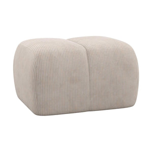 WOOOD Mojo poef rib Ecru