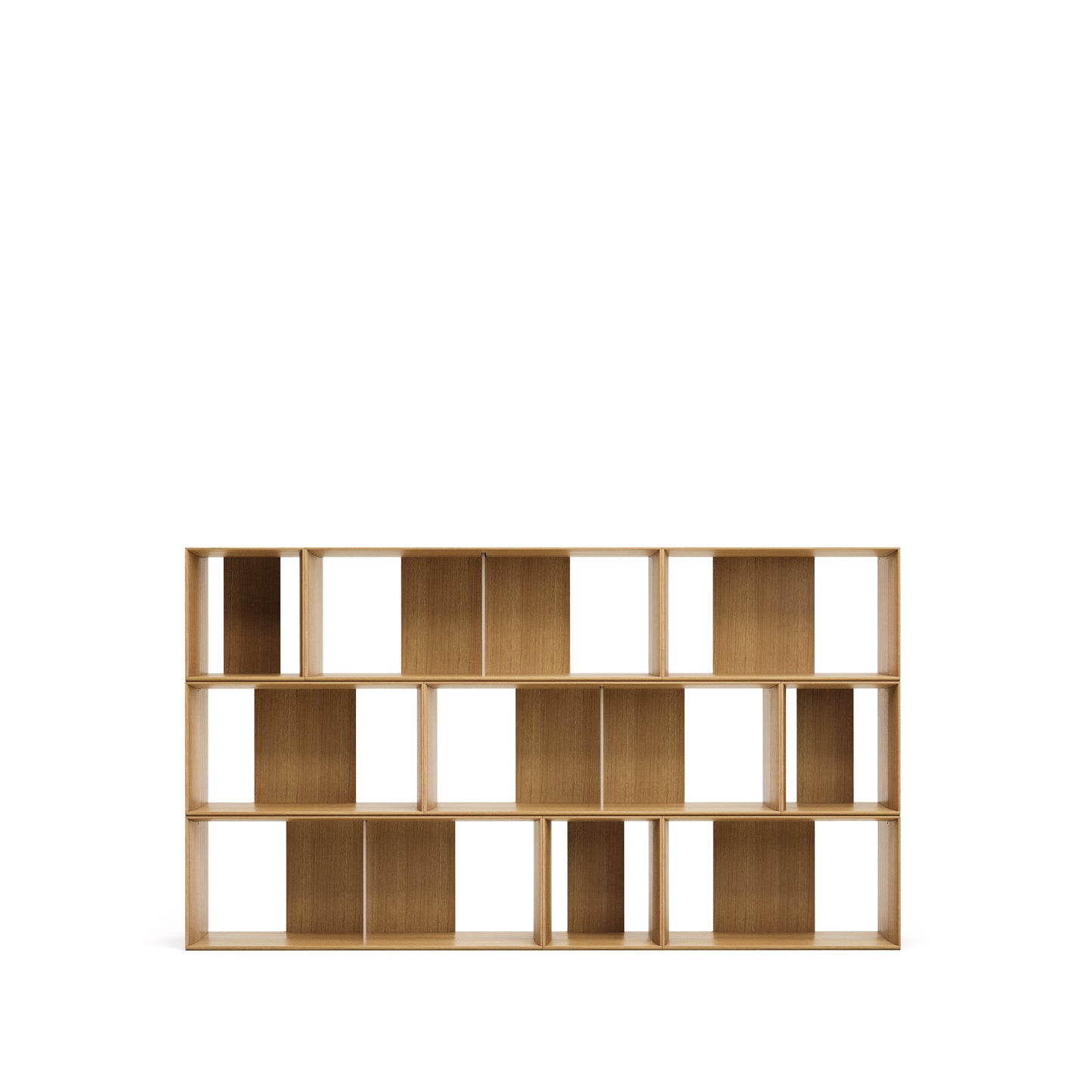 Kave Home Litto kast 9 modulaire planken eiken