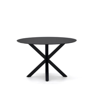 Kave Home Argo eettafel rond Ø120 Black/Black