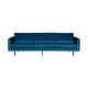 WOOOD Rodeo 3-zits bank velvet Blauw
