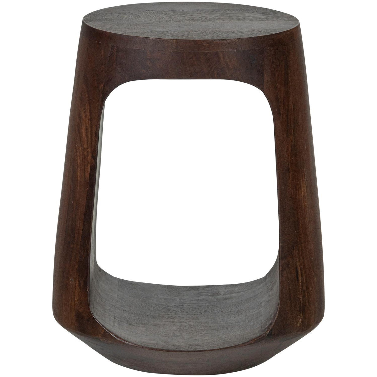 WOOOD Bayo bijzettafel Ø33 cm mangohout Walnoot