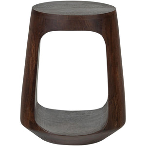 WOOOD Bayo bijzettafel Ø33 cm mangohout Walnoot
