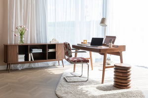 Zuiver Kaat bureau Bruin