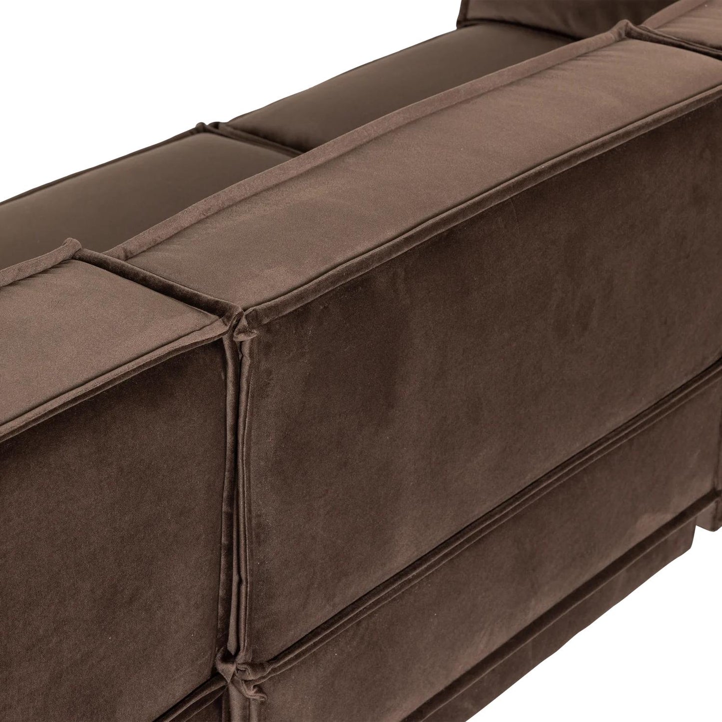 WOOOD Manu 3-zitsbank chaise longue rechts Bruin