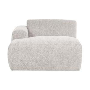 WOOOD Mojo Base chaise longue bank arm links wollig Ecru