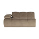 WOOOD Mojo 1,5-zits bank arm links velvet Khaki