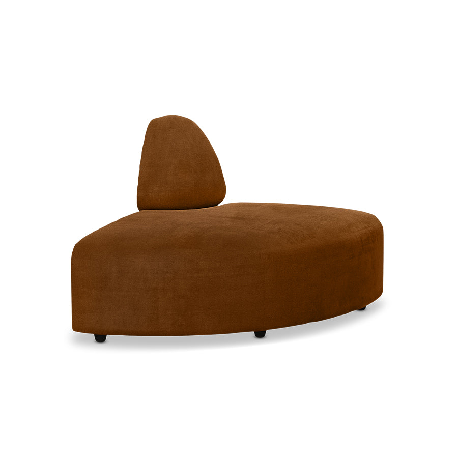 HKliving Jax bank angle Royal Velvet Caramel