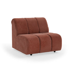 HKliving Wave bank middle Royal Velvet Magnolia