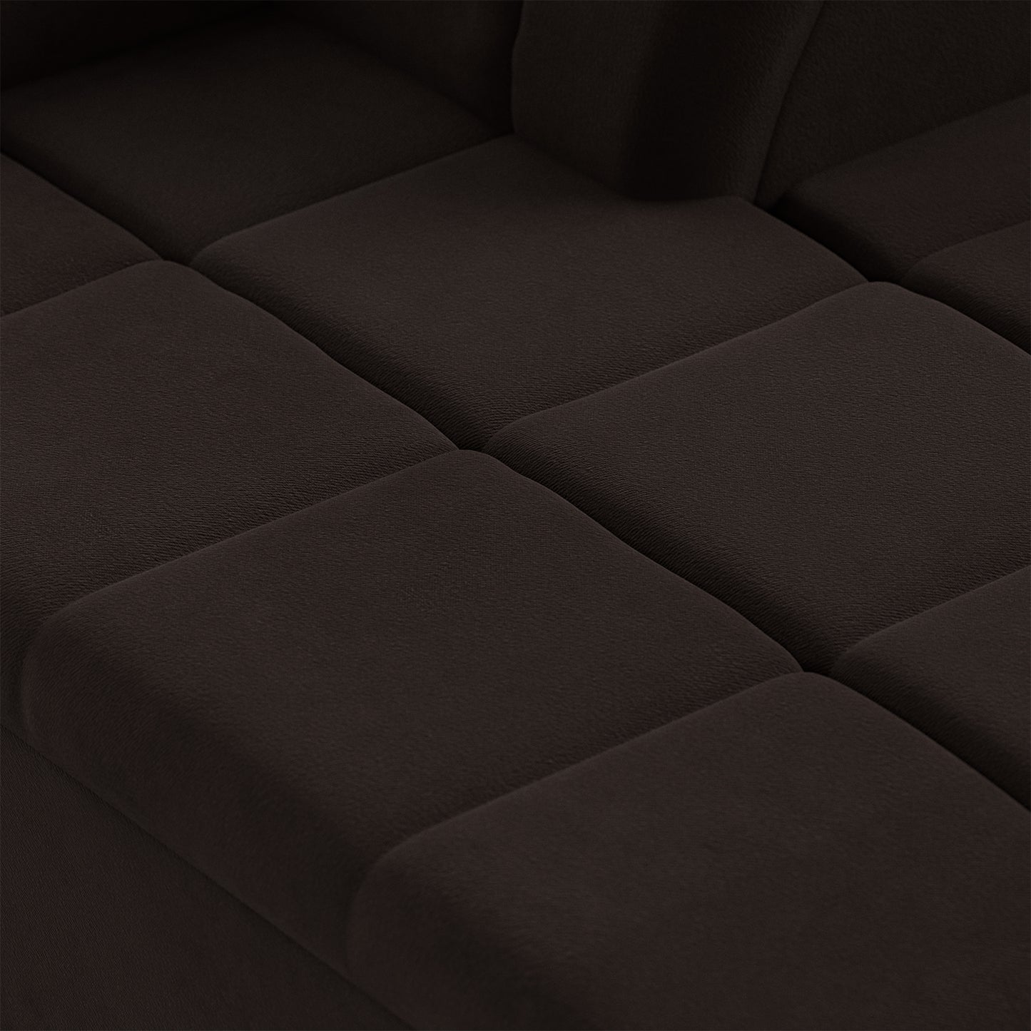 HKliving Wave bank right divan Royal Velvet Espresso