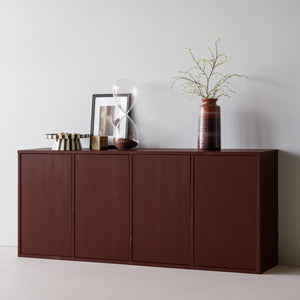 WOOOD Merel dressoir Bordeauxrood