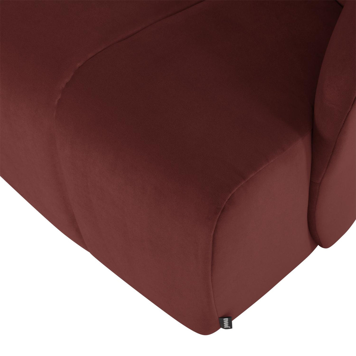 WOOOD Mojo draaifauteuil velvet Kastanjebruin