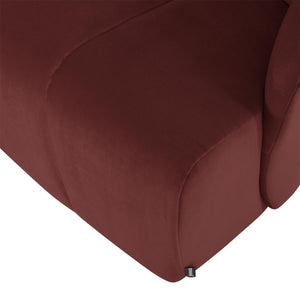WOOOD Mojo draaifauteuil velvet Kastanjebruin