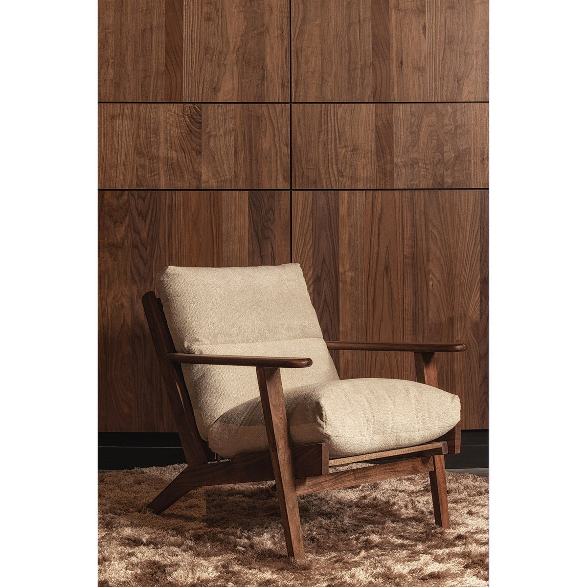 WOOOD Houston fauteuil bouclé Naturel