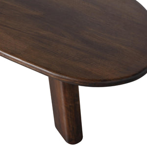 WOOOD Roundly salontafel Donkerbruin