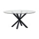 Kave Home Argo eettafel rond Ø150 cm Clear/Brown