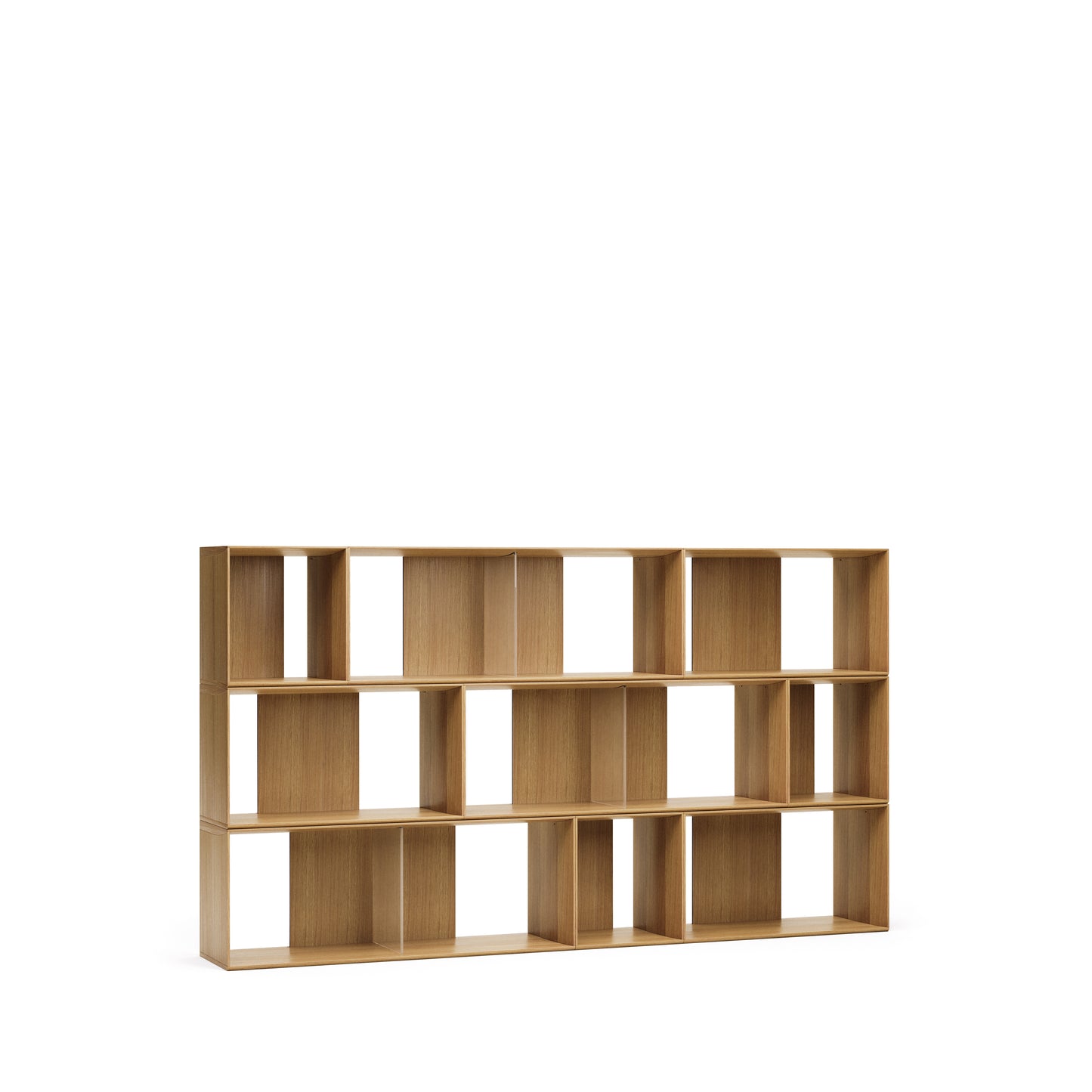 Kave Home Litto kast 9 modulaire planken eiken