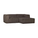 WOOOD Bean chaise longue bank rechts Ribstof Mud