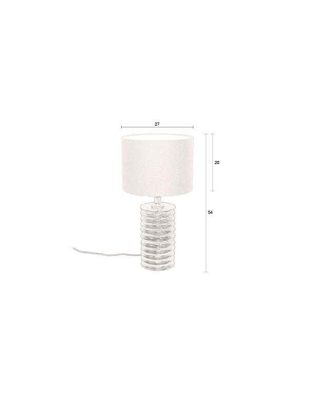 Dutchbone Yalu tafellamp Zwart