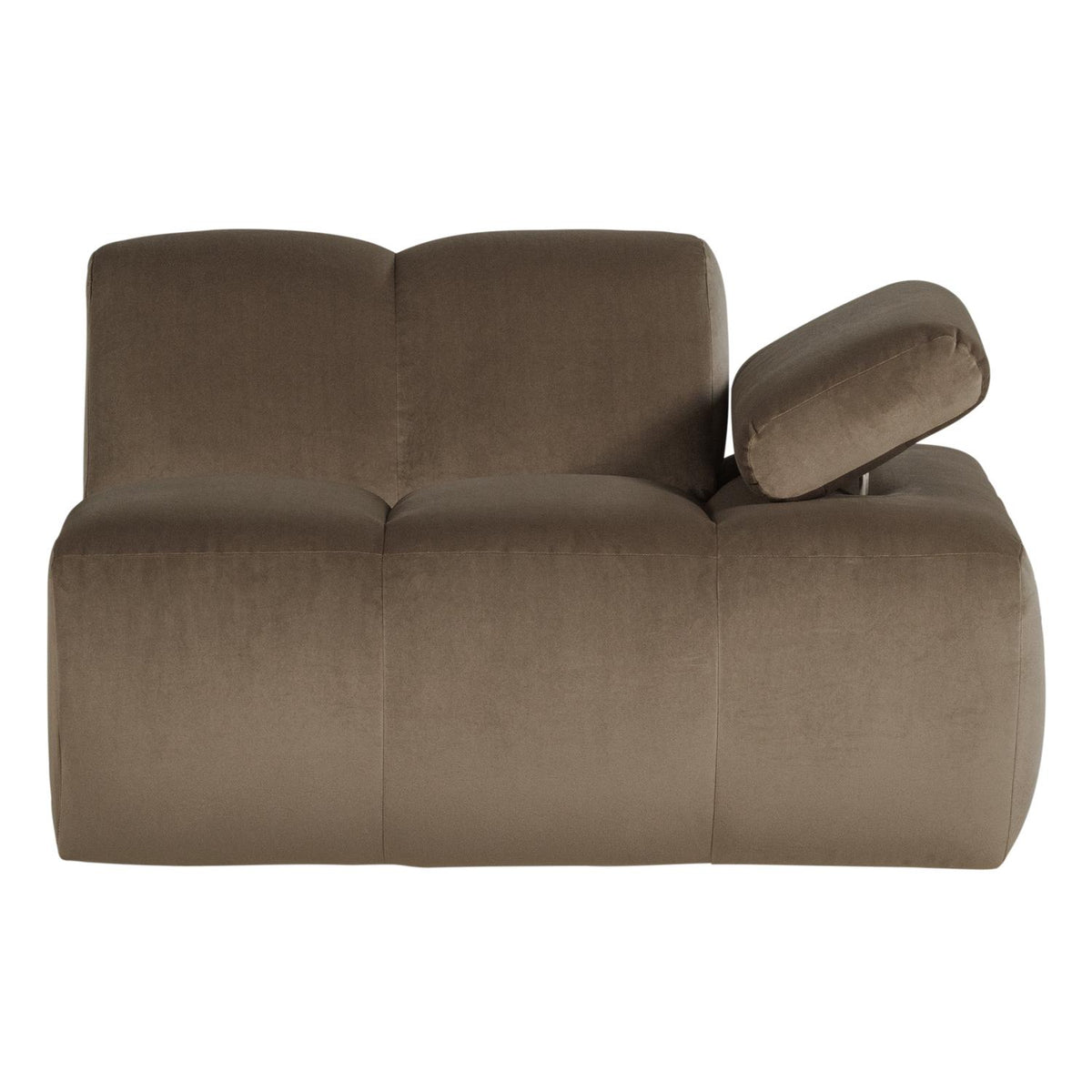 WOOOD Mojo 1-zits bank arm rechts velvet Taupe