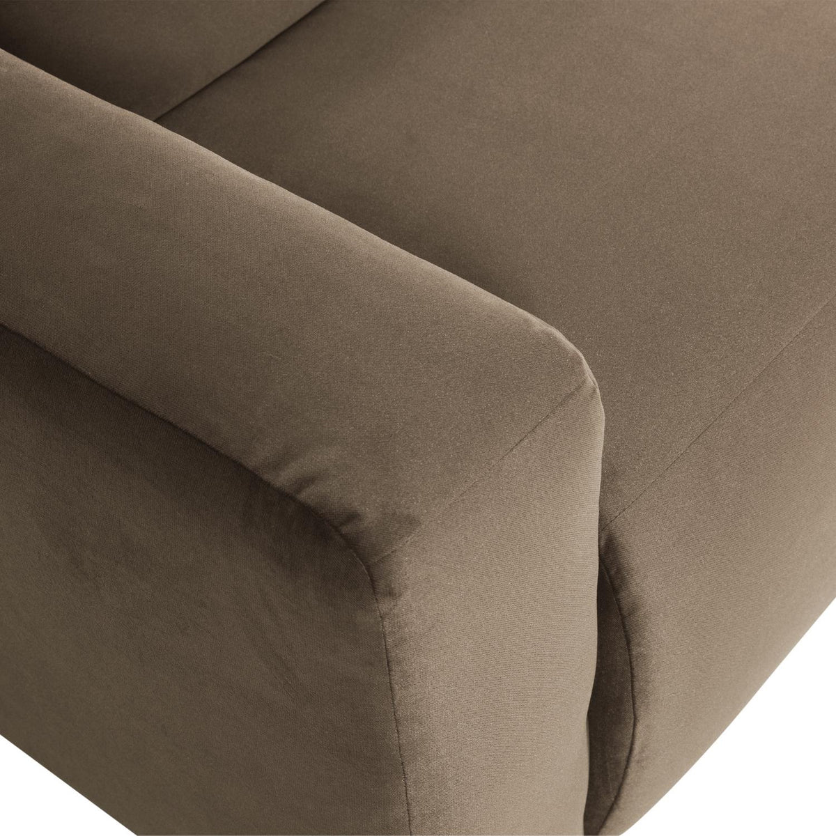 WOOOD Mojo Base 1-zits bank arm links velvet Taupe