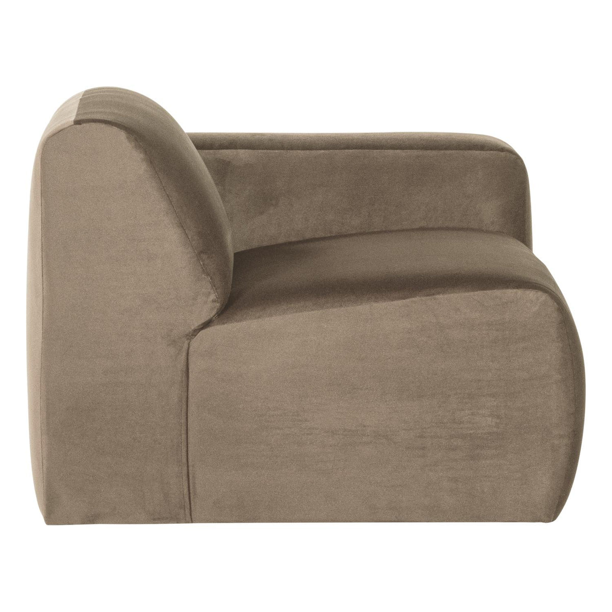 WOOOD Mojo Base 1-zits bank arm rechts velvet Khaki