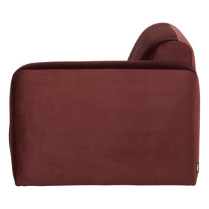 WOOOD Mojo Base 2-zits bank arm rechts velvet Kastanjebruin