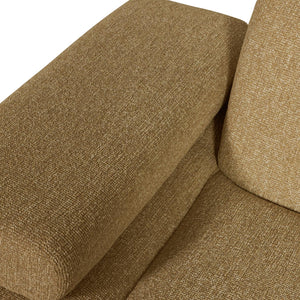 WOOOD Mojo 1-zits bank arm links bouclé Geel/Bruin Melange