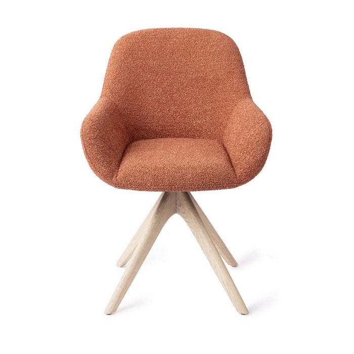 Jesper Home Kushi eetkamerstoel Amber Autumn revolve oak bleach