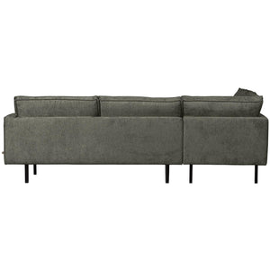 WOOOD Rodeo hoekbank links velvet Frost