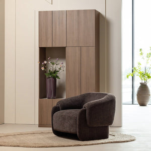 WOOOD Build wandkast combinatie 108 cm Bruin