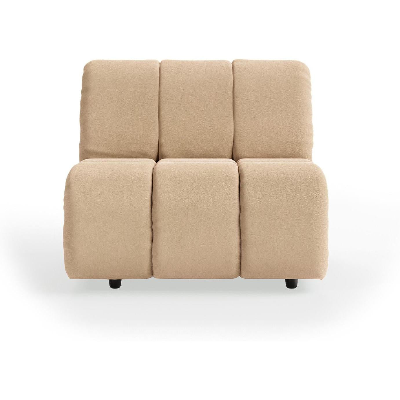 HKliving Wave bank middle Royal Velvet Cream